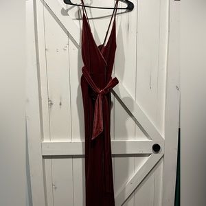 Express velvet jumpsuit